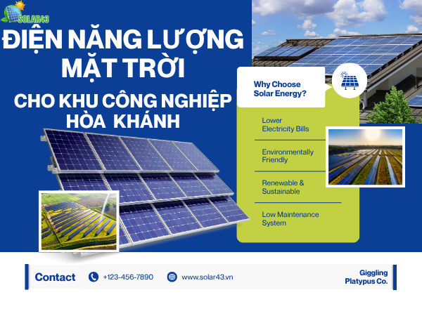 Điện Mặt Trời Cho Khu Công Nghiệp Hòa Khánh: Giải Pháp Giảm Chi Phí Đi